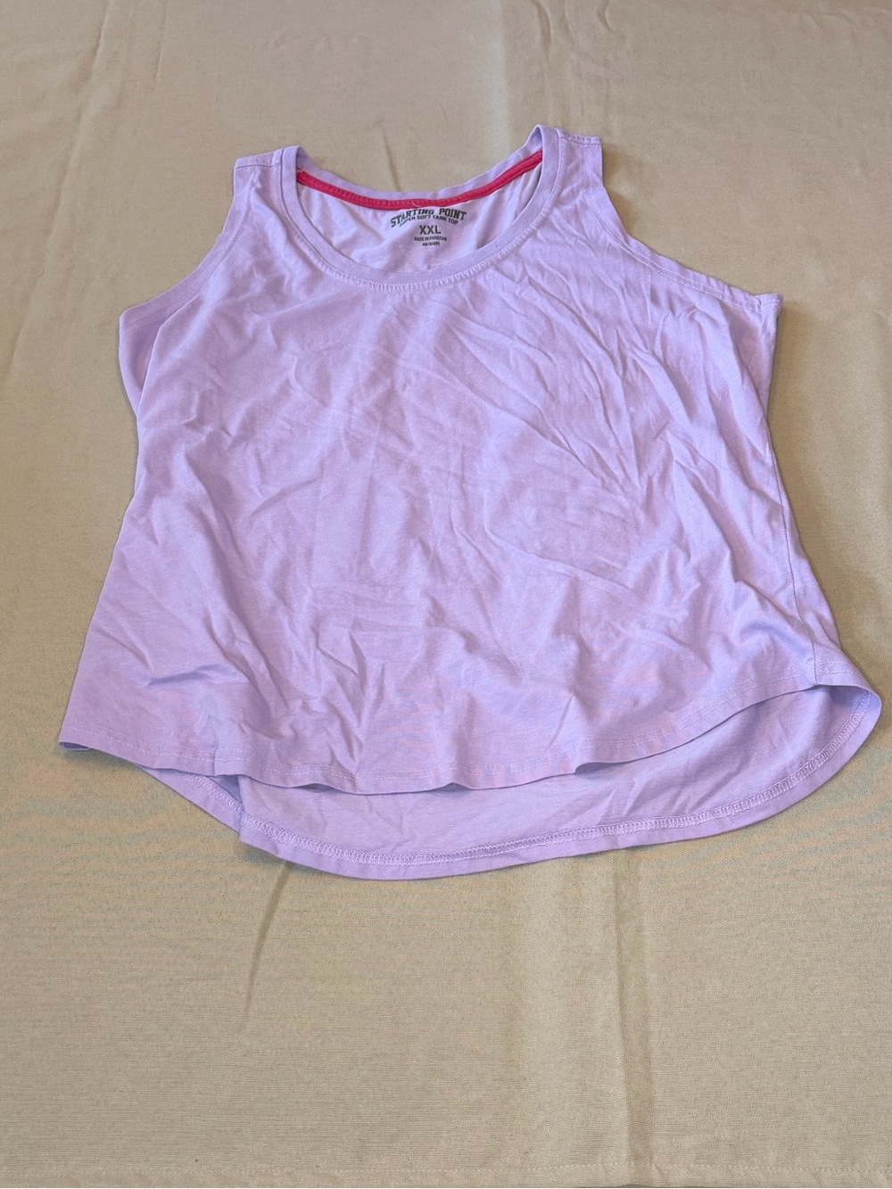 Soft Lavender Scoop Neck Tank Top - Starter Point